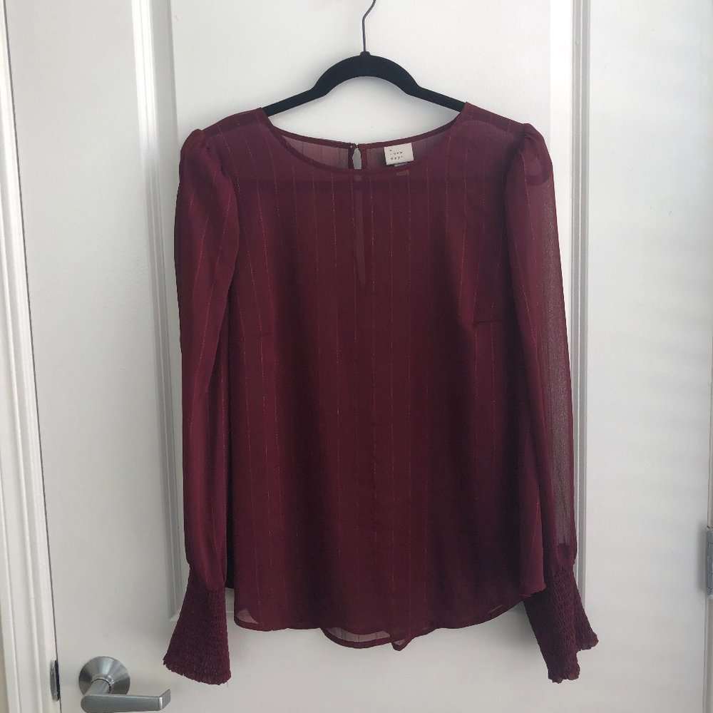 Sheer Stripped Blouse